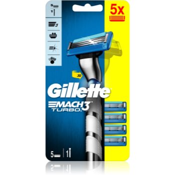 Gillette Mach3 Turbo aparat de ras + rezervă 5 bucati Online Ieftin accesorii