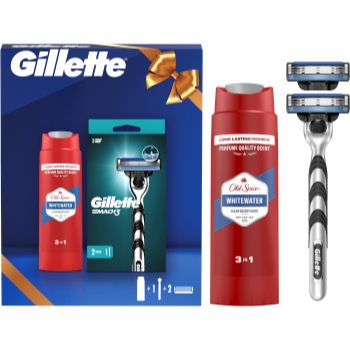 Gillette Whitewater + Mach3 Gift Set set cadou pentru barbati