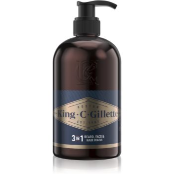 Gillette King C. Beard & Face Wash șampon pentru barbă