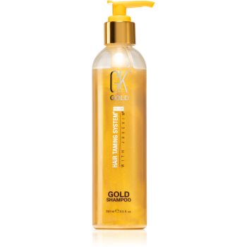 GK Hair Gold Shampoo șampon de protecție și hidratare cu aloe vera si unt de shea GK Hair