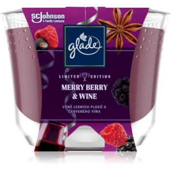 GLADE Merry Berry & Wine lumânare parfumată