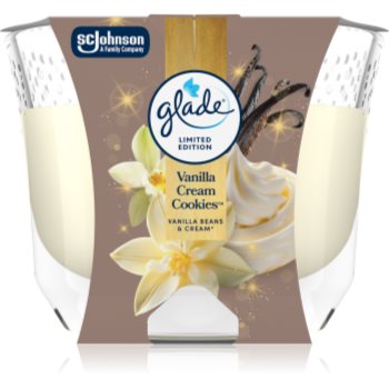 GLADE Vanilla Cream Cookies lumânare parfumată