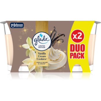 GLADE Vanilla Cream Cookies lumânare parfumată