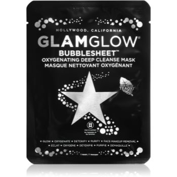 Glam Glow Bubblesheet mască textilă purificatoare, cu cărbune activ pentru o piele mai luminoasa