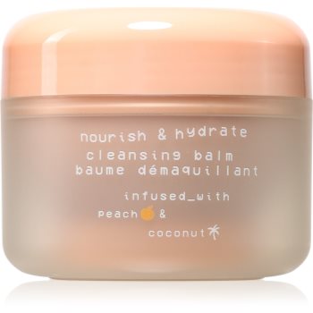 Glow Hub Nourish & Hydrate lapte de curatare hidratant si hranitor cu extract de piersica