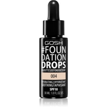 Gosh Foundation Drops make-up sub formă de picături SPF 10 Gosh