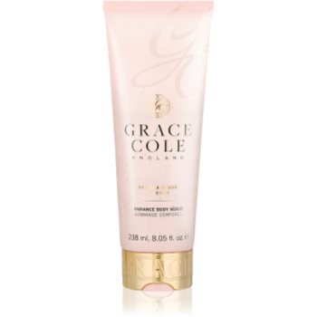 Grace Cole Vanilla Blush & Peony exfoliant pentru corp cu efect de iluminare