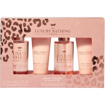 Grace cole luxury bathing sweet vanilla & almond glaze set cadou (pentru maini si corp)