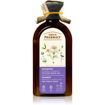 Green Pharmacy Chamomile & Linseed Oil Shampoo șampon îngrijire pentru păr vopsit