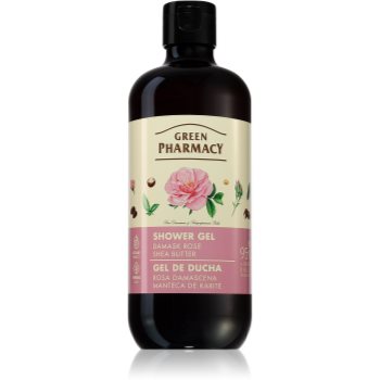 Green Pharmacy Damask Rose & Shea Butter Shower Gel gel de duș mătăsos