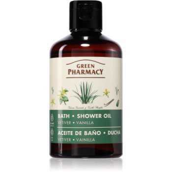 Green Pharmacy Vetiver & Vanilla șampon revigorant pentru păr și barbă cu vanilie