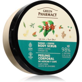 Green Pharmacy Green coffee & Ginger Oil Body Scrub exfoliant de corp cu zahăr