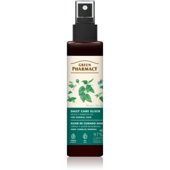 Green Pharmacy Nettle & Burdock oil Elixir ser pentru par normal