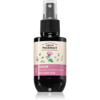 Green Pharmacy Burdock & Wheat proteins Care Serum ser impotriva caderii parului