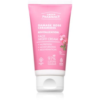 Green Pharmacy Damask Rose & Ceramides Night Face Cream crema de noapte pentru fata