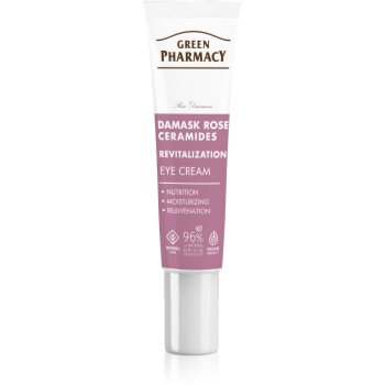 Green Pharmacy Damask Rose & Ceramides Eye Cream crema de ochi revitalizanta