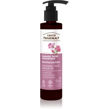 Green Pharmacy Damask Rose & Ceramides Face Emulsion emulsie pentru curatare faciale