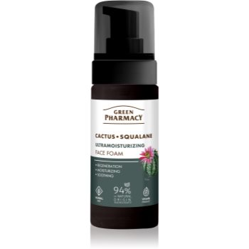 Green Pharmacy Cactus & Squalane Face Foam spumă hidratantă