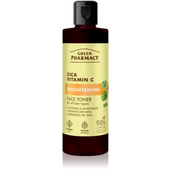 Green Pharmacy Cica + Vitamin C освітлюючий тонік 200 мл