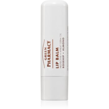 Green Pharmacy Rosehip & Almond Oil balsam de buze