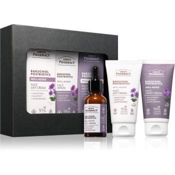 Green Pharmacy Bakuchiol & Postbiotics Set set cadou împotriva îmbătrânirii pielii