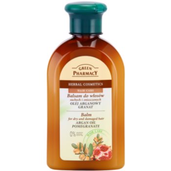 Green Pharmacy Hair Care Argan Oil & Pomegranate balsam pentru par uscat si deteriorat