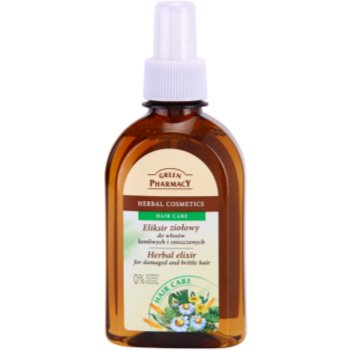 Green Pharmacy Hair Care Elixir pe baza de plante pentru parul deteriorat si casant Green Pharmacy