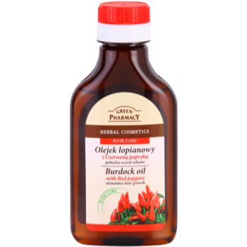 Green Pharmacy Hair Care Red Peppers Ulei din brusture pentru stimularea cresterii parului