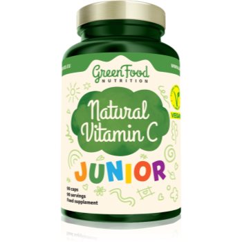 GreenFood Nutrition Junior Natural Vitamin C capsule în sprijinul sistemului imunitar Mama și copilul, GreenFood Nutrition Junior Natural Vitamin C capsule în sprijinul sistemului imunitar - Sellmag.ro