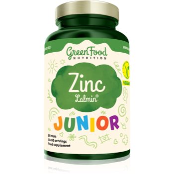 GreenFood Nutrition Junior Zinc Lalmin capsule în sprijinul sistemului imunitar Mama și copilul, GreenFood Nutrition Junior Zinc Lalmin capsule în sprijinul sistemului imunitar - Sellmag.ro
