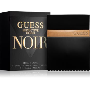 Guess Seductive Homme Noir Eau de Toilette pentru bărbați