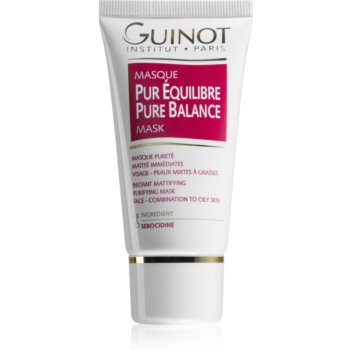 Guinot Pure Balance masca de curatare pentru reducerea sebumului si minimalizarea porilor