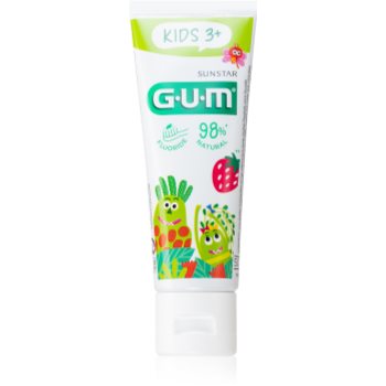 G.U.M Kids Gel pentru dintii copiilor cu aroma de capsuni