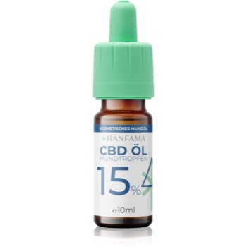 Hanfama CBD Mundtropfen 15% CBD picături ajuta la refacerea gingiilor iritate