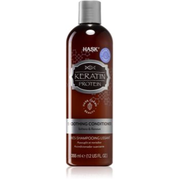HASK Keratin Protein balsam cu efect de netezire pentru par degradat sau tratat chimic HASK Condiționere pentru păr