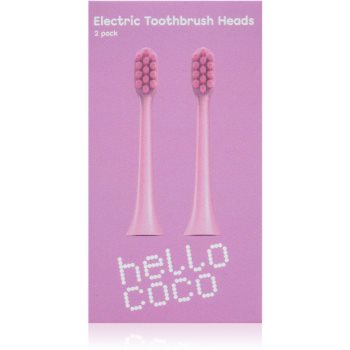 Hello Coco Electric Toothbrush Heads Pink capete de schimb pentru periuta de dinti