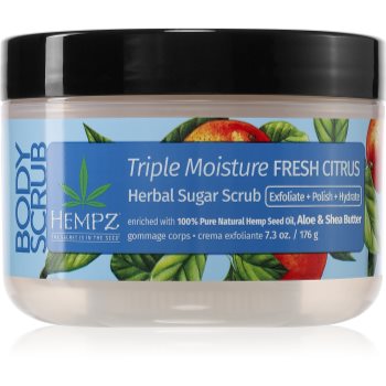 HEMPZ Triple Moisture exfoliant pentru corp