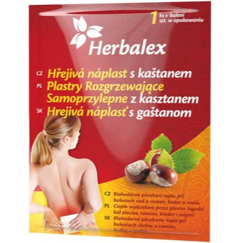 Herbalex Chestnut warm patch plasture termic cu efect analgezic intens