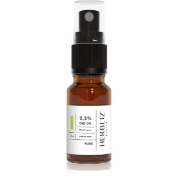 Herbliz lemon mint cbd oil 2,5% spray de gura cu cbd