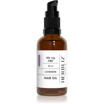 Herbliz CBD Hair Oil Lavender ulei de lavandă petru par fragil si fara vlaga Herbliz imagine