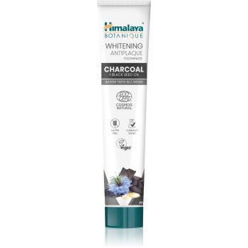 Himalaya Herbals Whitening Antiplaque Charcoal + Black Seed Oil Pasta de dinti albire cu cărbune activ