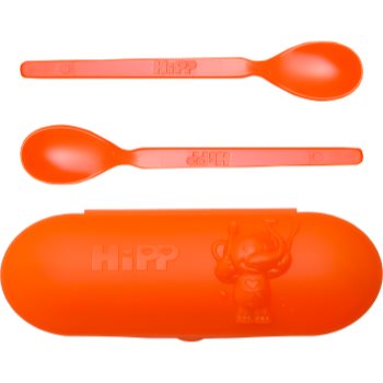 Hipp Spoons Set serviciu de masă pentru călătorii Orange