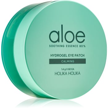 Holika Holika Aloe Soothing Essence masca hidrogel pentru ochi pentru netezirea pielii