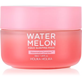 Holika Holika Watermelon Mask masca de noapte intensa pentru regenerarea rapida a pielii uscate si deshidratate accesorii imagine noua