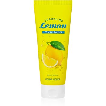 Holika Holika Sparkling Lemon spuma de curatat cu lamaie si lamaita