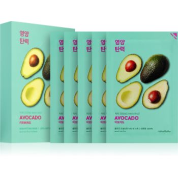 Holika Holika Pure Essence Avocado mască textilă calmantă Holika Holika