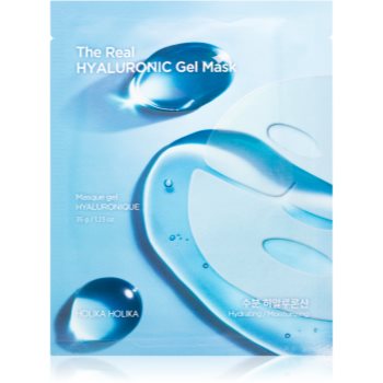 Holika Holika The Real Hyaluronic Gel Mask mască textilă hidratantă cu textura de gel - Sellmag.ro