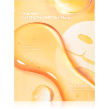Holika Holika The Real Glutathione Gel Mask mască textilă iluminatoare cu textura de gel - Sellmag.ro