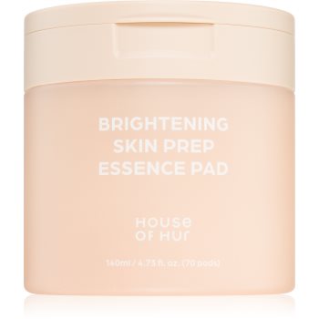House of Hur Brightening Skin Prep Essence Pad dischete de tonifiere pentru uniformizarea nuantei tenului