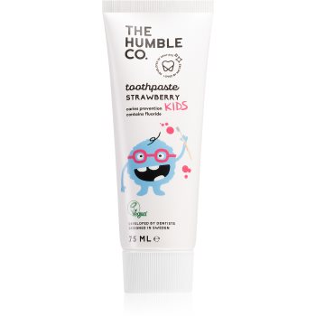 The Humble Co. Natural Toothpaste Kids pasta de dinti naturala pentru copii cu aroma de capsuni